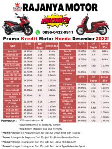 Brosur Motor Honda Desember 2022