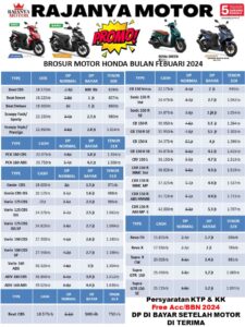 Brosur Kredit Motor Honda Beat februari 2024