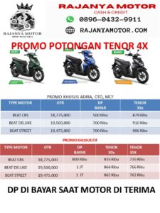 Promo potongan 4x angsuran