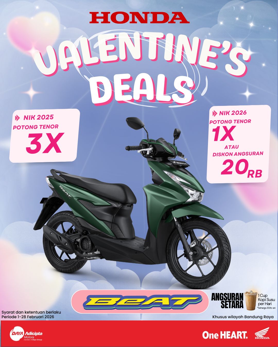 PROMO KREDIT MOTOR HONDA BANDUNG TERMURAH 2026